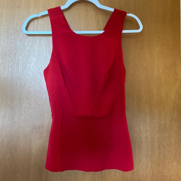Dynamite Red Peplum Tank - Size XS - Like NEW - Picture 1 of 4